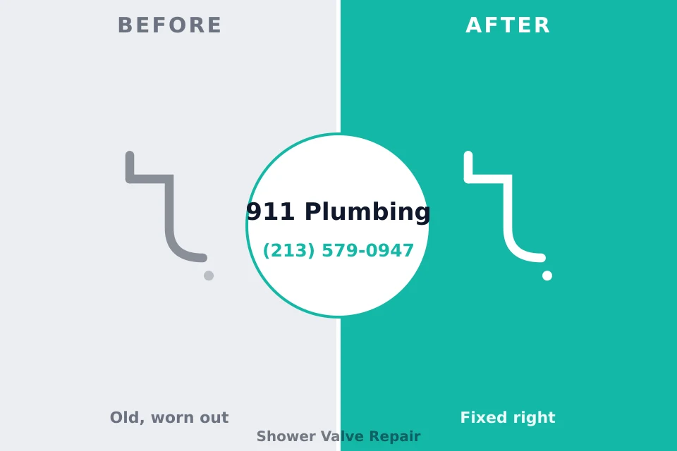 Before and after: plumbing repair Schwenksville, PA